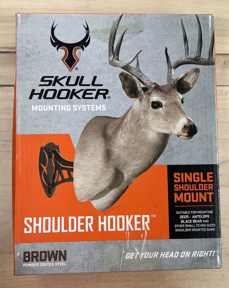 Skull Hooker Mounting System Single Shoulder Mount - Brown
