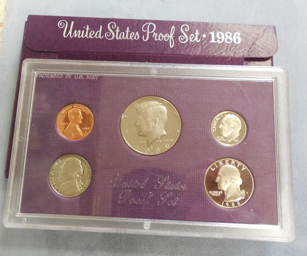 1986 United States Proof Set Original Box