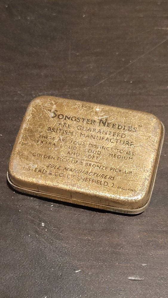 Songster Gramophone phonograph needle tin - Some Needles