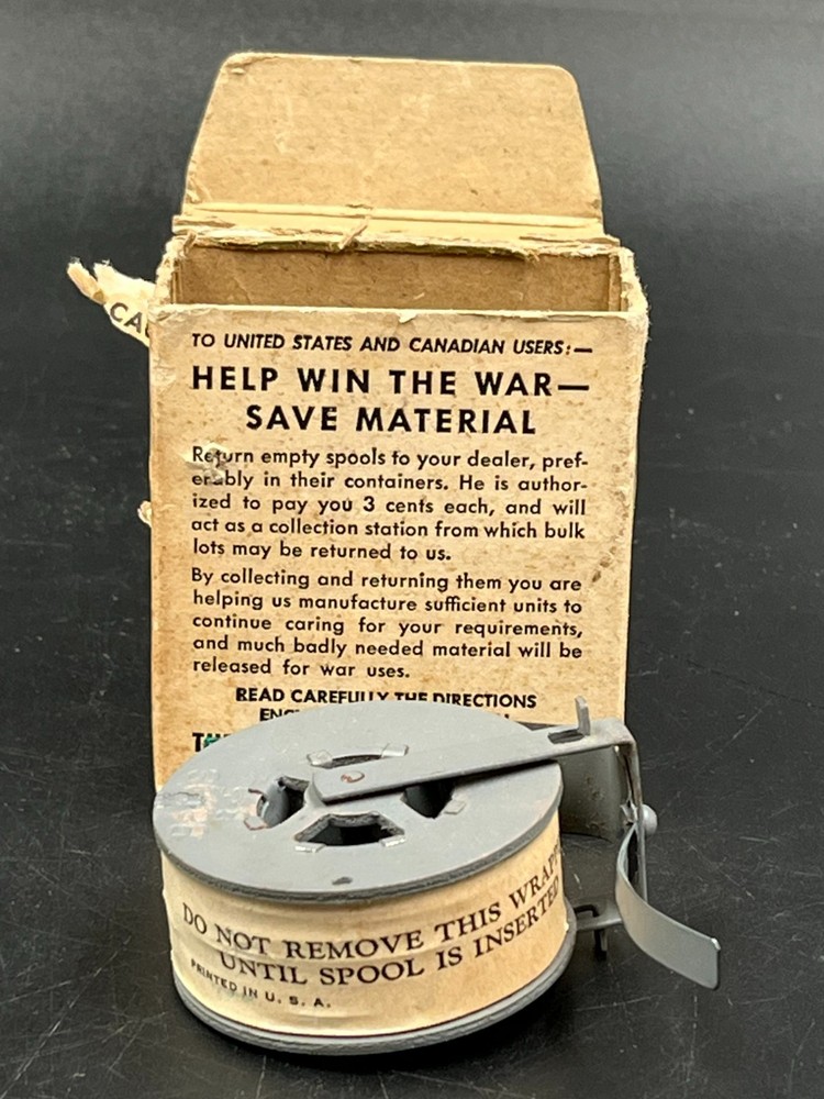 WWII Bates Model B Stapler Refill "HELP WIN THE WAR-SAVE MATERIAL"