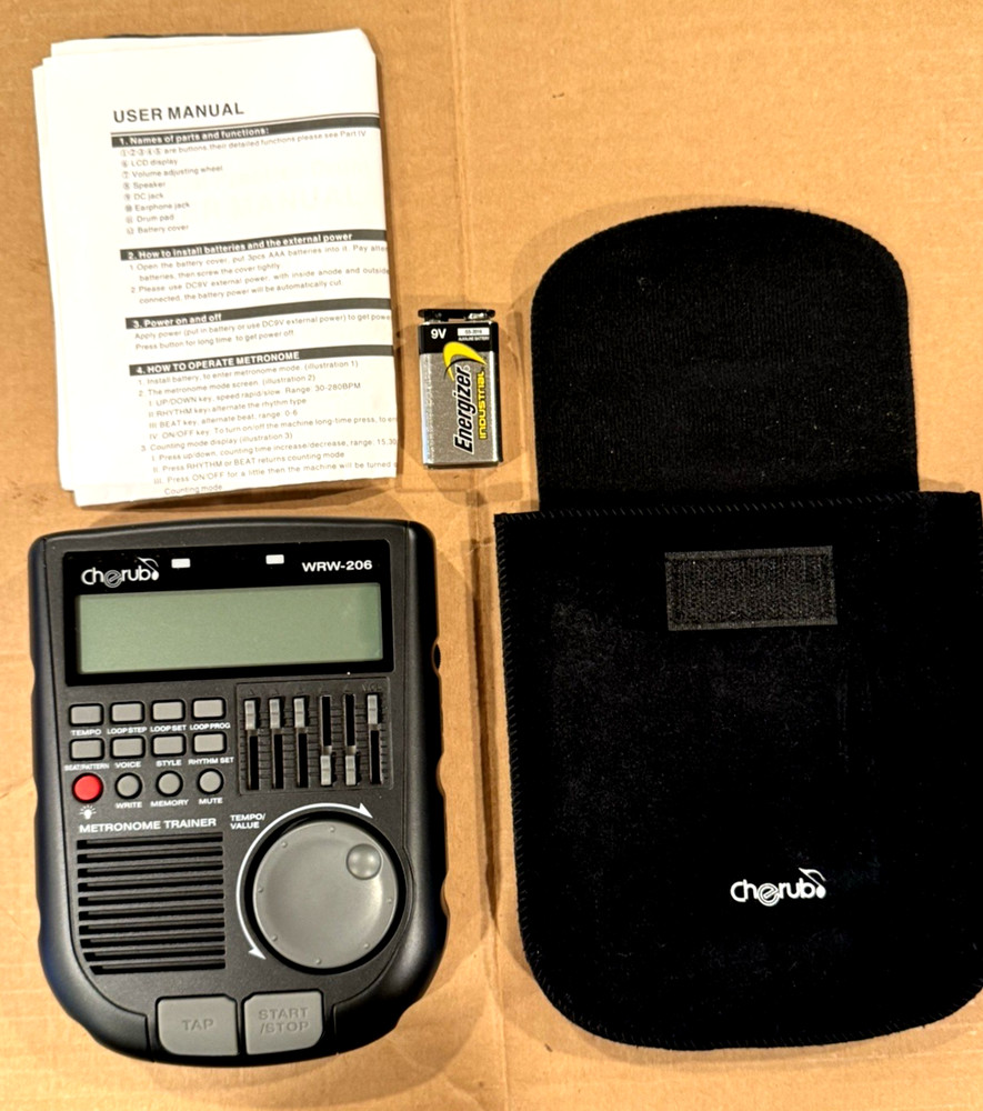 Cherub WRW-206 Electronic Metronome Trainer