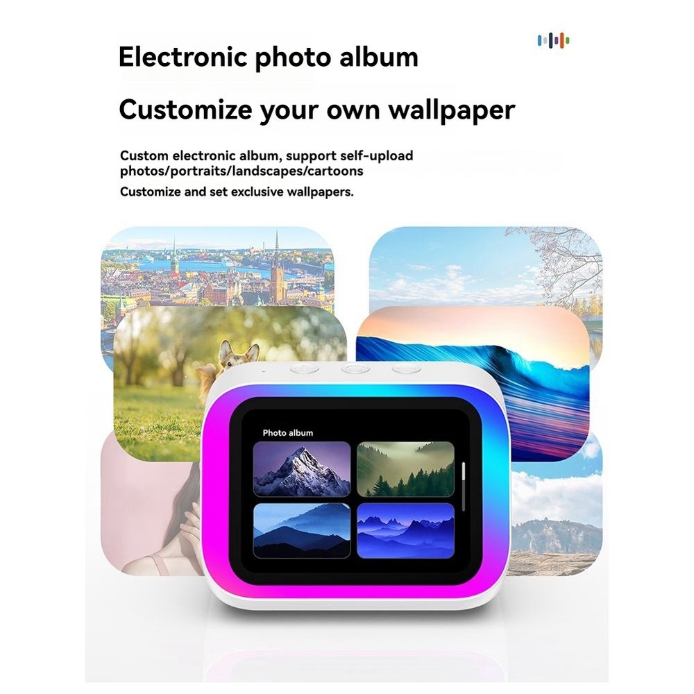 Intelligent Screen Bluetooth Clock Speaker with Temperature Display7211