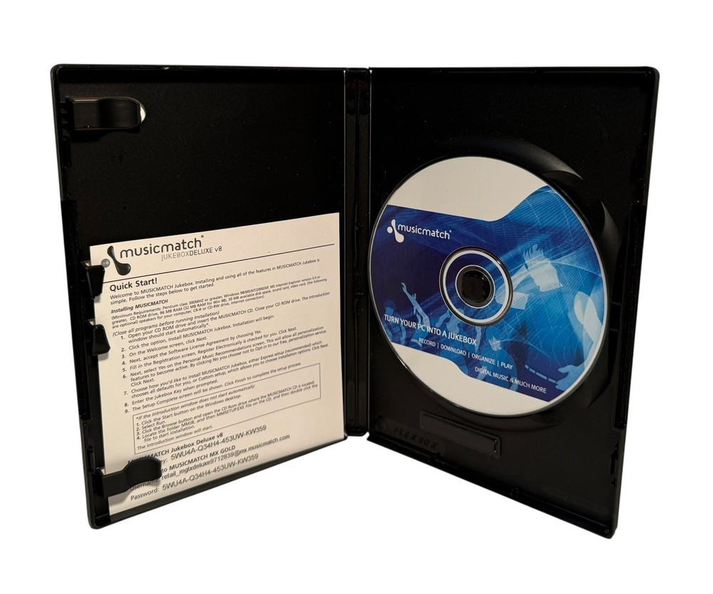 MusicMatch Jukebox 8 Deluxe PC CD