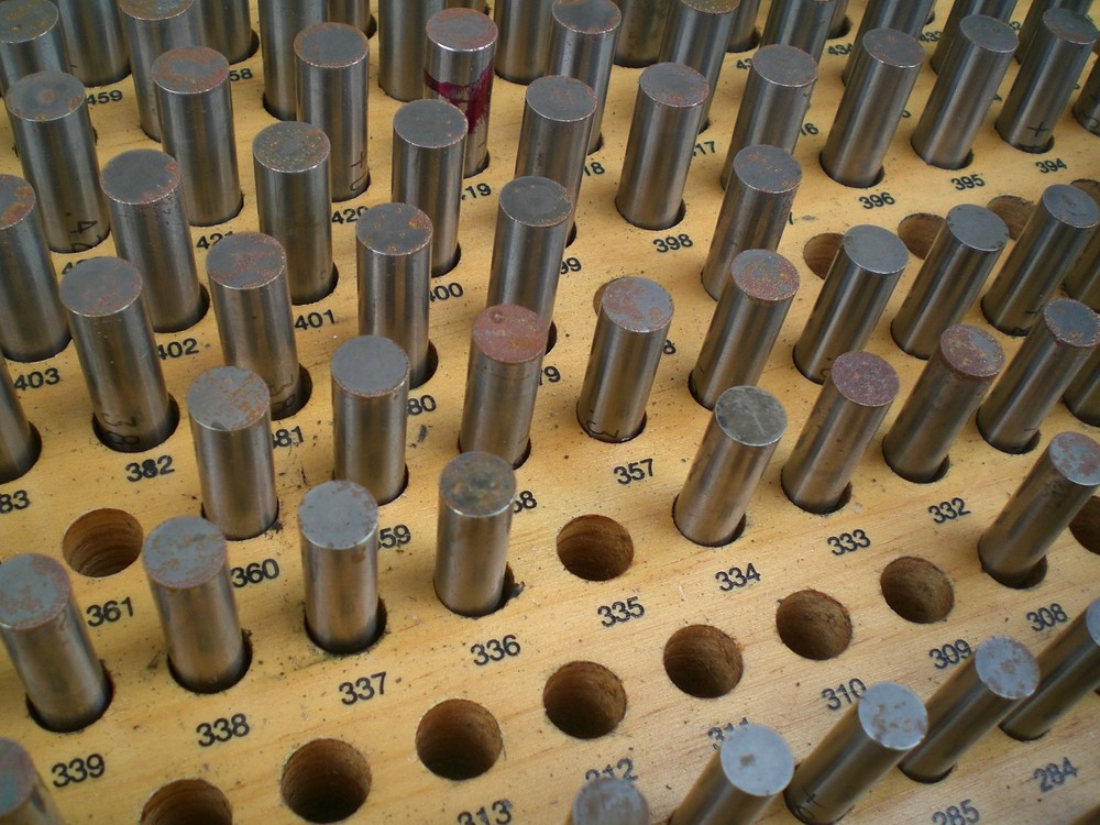 Meyer M-2 Plus Pin gage set .251 - .500 incomplete