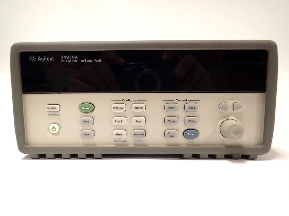 AGILENT 34970A DATA ACQUISITION / DATA LOGGER SWITCH UNIT TESTED & WORKING!