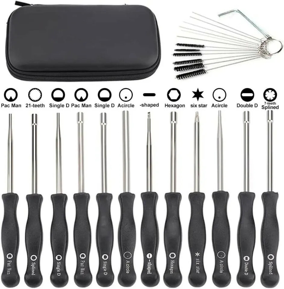 12 PCS Carburetor Tool Kit Adjustment for Common 2 Cycle Carburator Small Engine