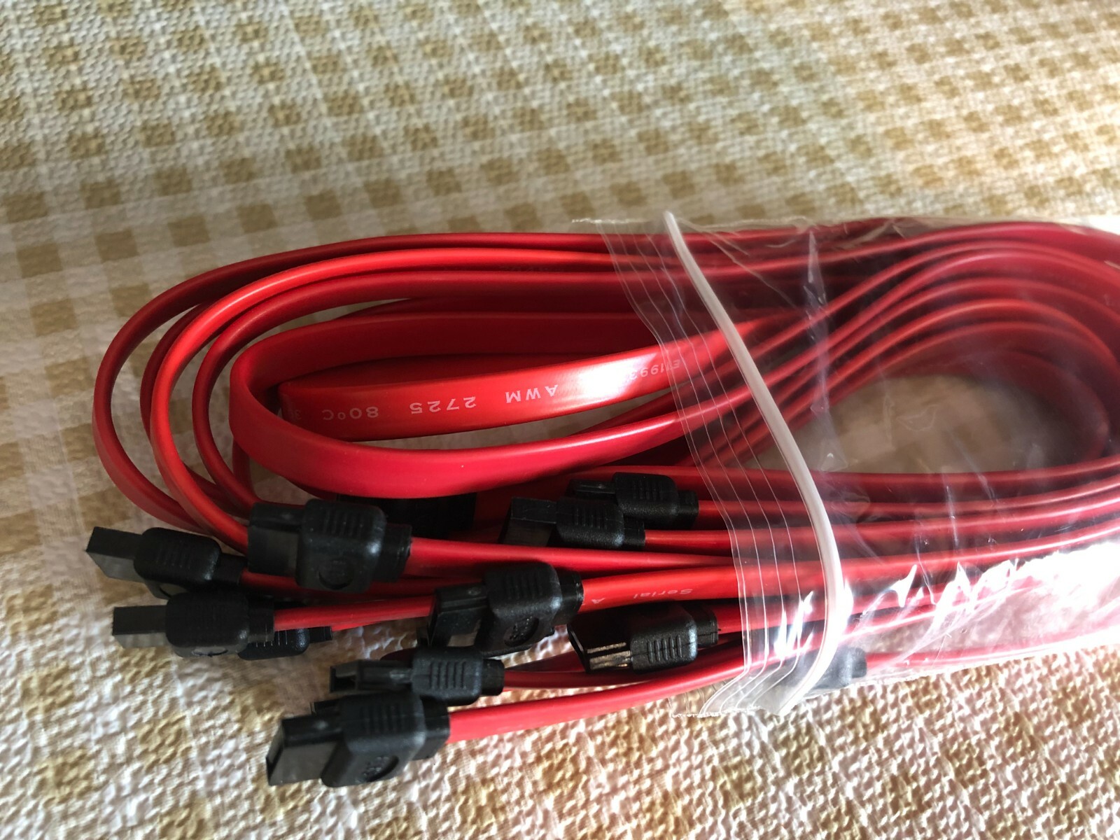 4 PCs  SATA 3.0 cable 6 Gb/s (4x straight To Straight ) ,ORIGINAL ( 24 INCHES )