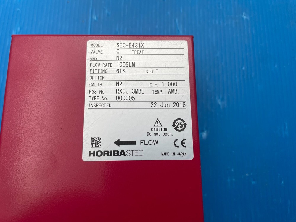 Horiba STEC SEC-E431X Mass Flow Controller 100 SLM N2