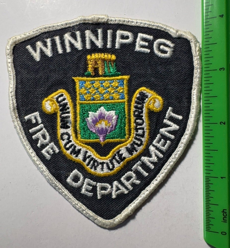 Winnipeg Fire Department Patch ~ Canada