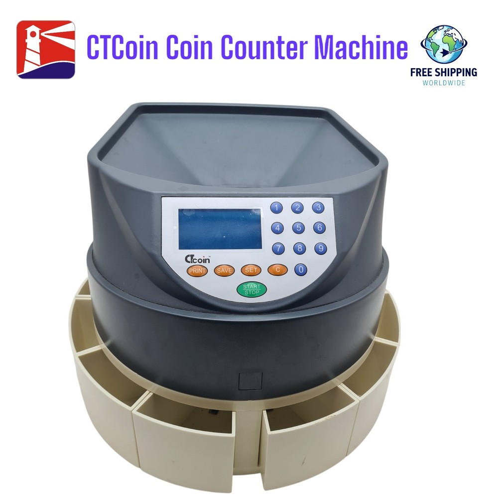 CtCoin Automatic Coin Counting Machine. Free Shipping