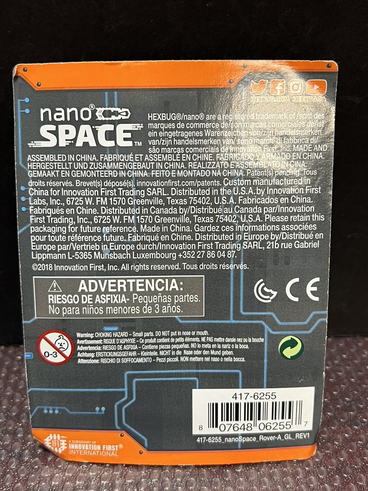 HexBug Nano Micro Space Rover Robot Figure 2018417-6255