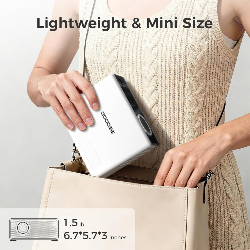 Mini Projector WiFi Bluetooth Portable HD