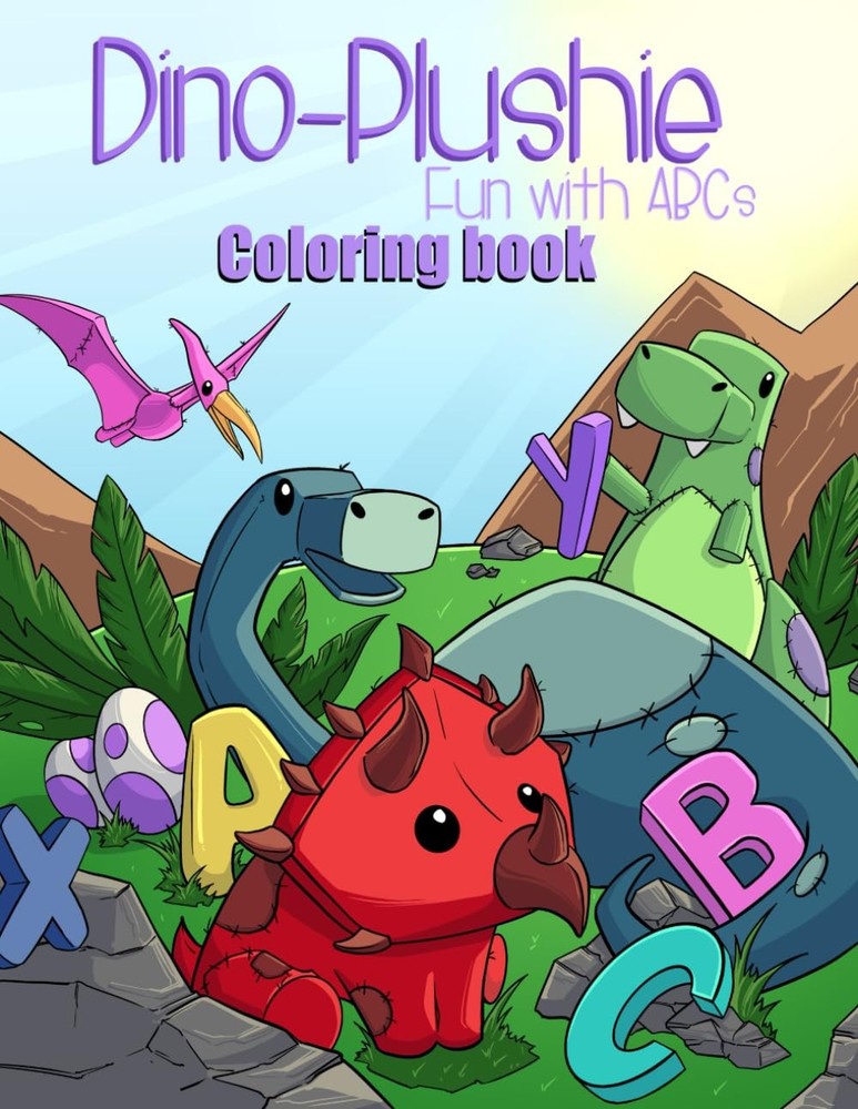 Dino Plushie: Fun with ABCs Coloring Book