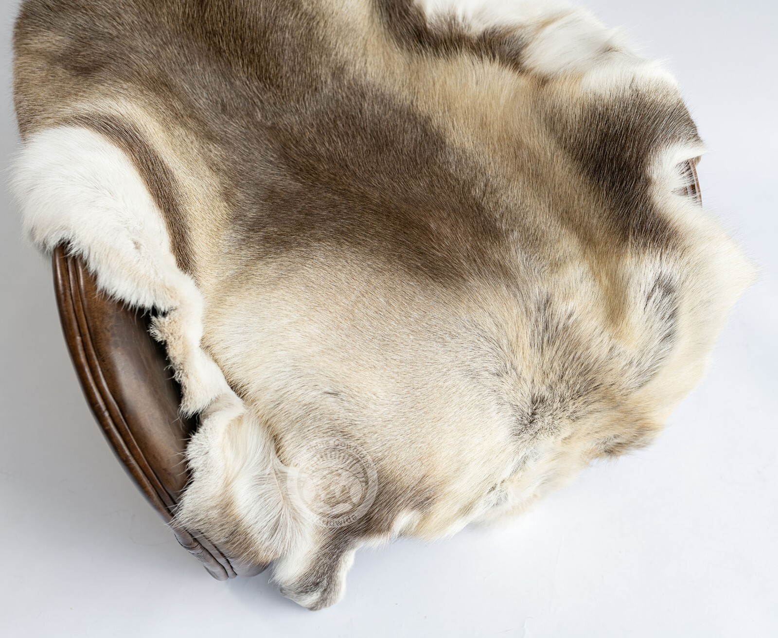 Greyish Genuine Reindeer Hide Rug - Size 3x5'