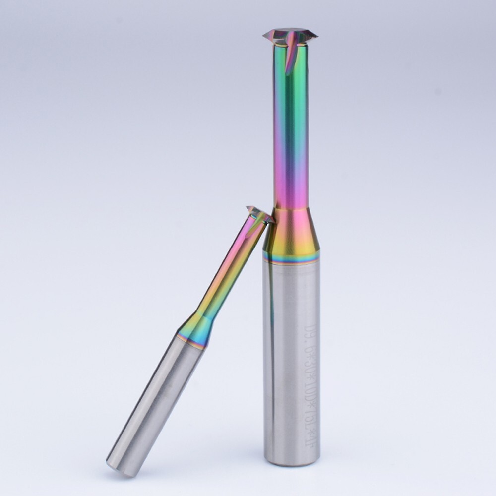 5pcs D4.8 Carbide Thread Milling Cutters for Aluminum Thread Angle 60 Degrees