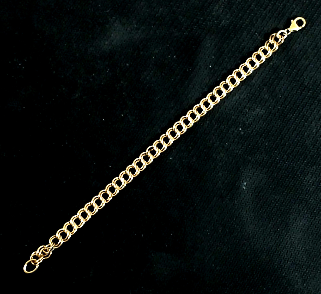 Vintage CACo Automatic Chain Co 12k Gold Filled Charm Bracelet 7" - Estate