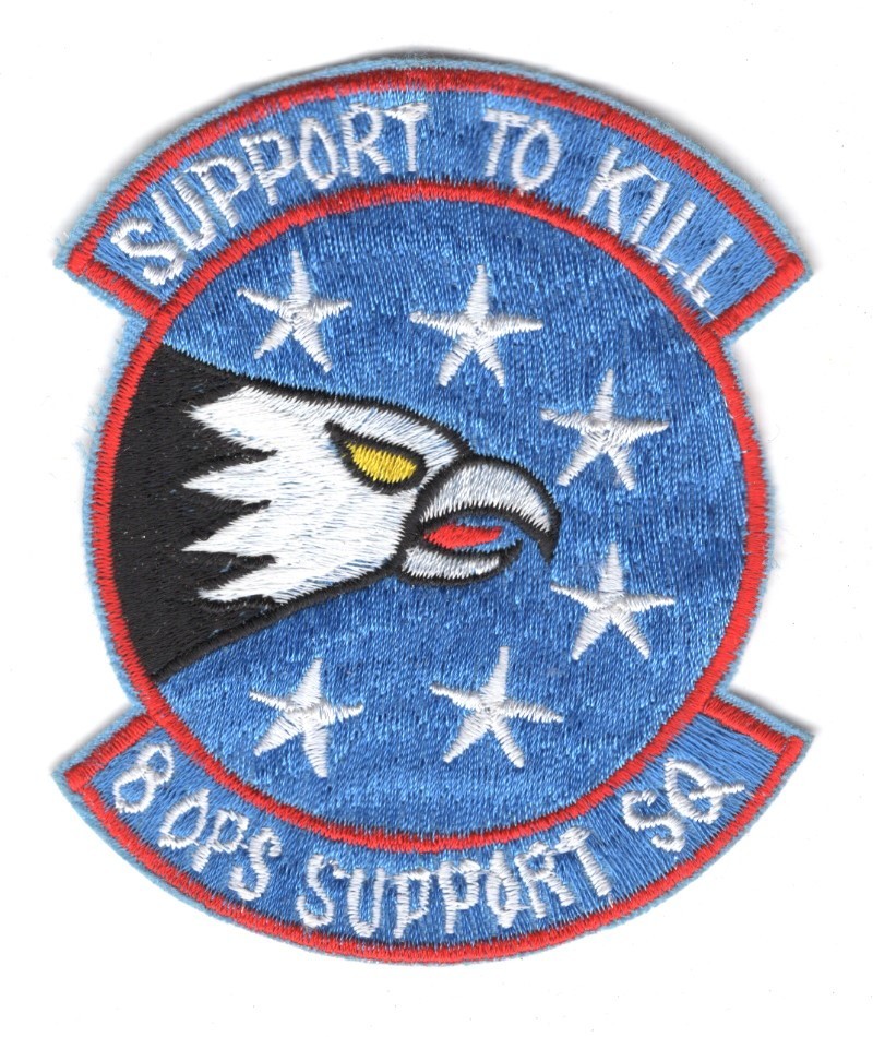 USAF Air Force Patch:   8th Operations Support Squadron - 3"