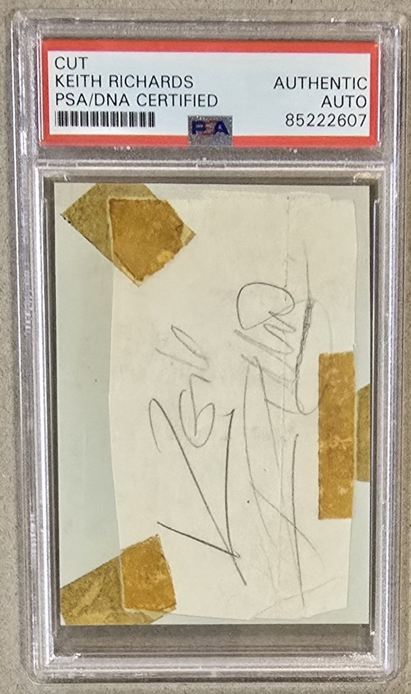 KEITH RICHARDS Signed Cut Auto PSA PSA/DNA Authentic Autograph TheRolling Stones