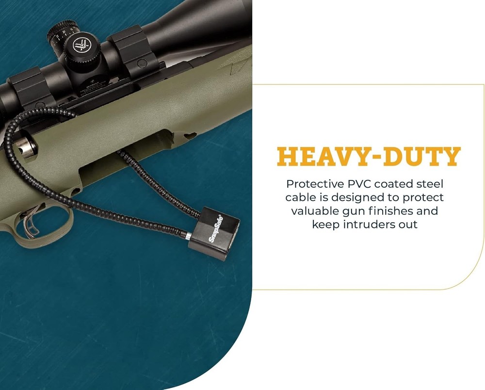 Snapsafe Lock Box Security Cable w/2 Padlock/4 Keys 2/Pack 75281