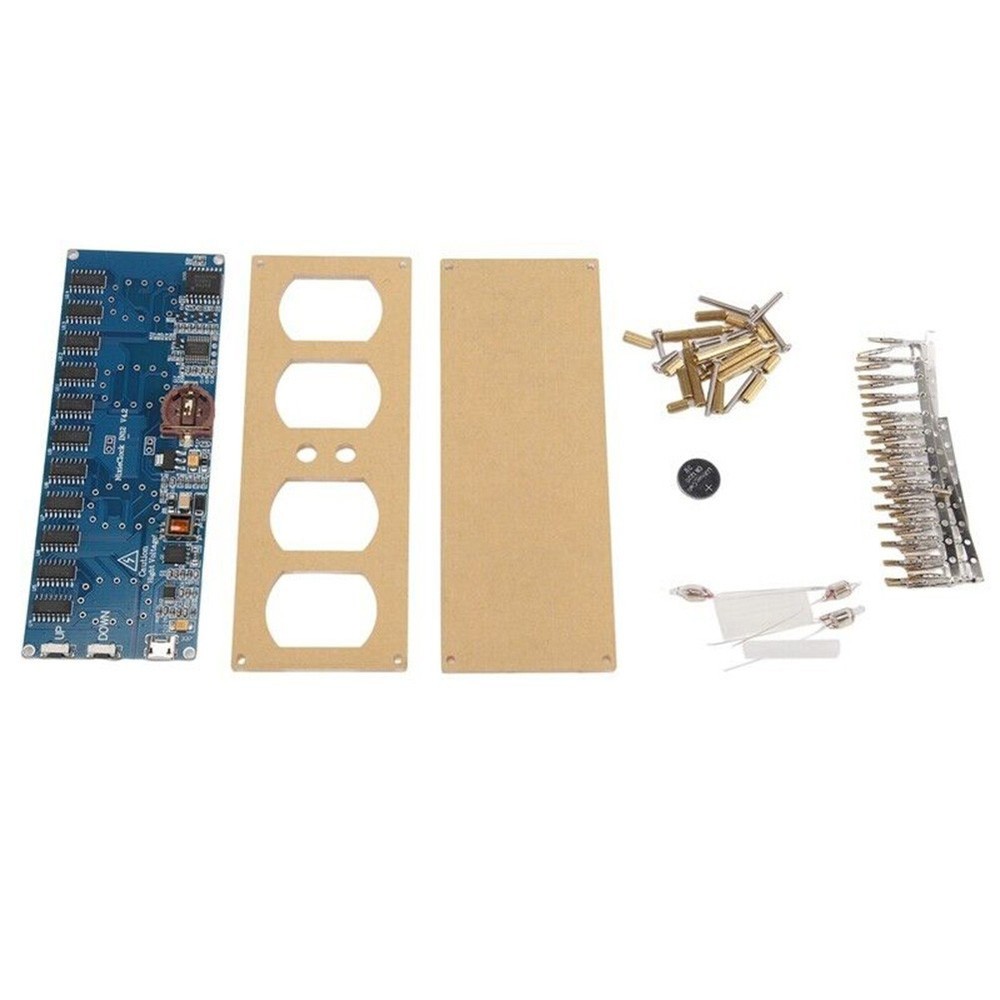 Compact In12 Digital Tube Clock Kit with User Friendly Setup Instructions