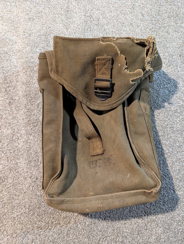 WWII Us Army Bag Ammo Carrying Infantry Military Soldier M1945 M1 Ammunition