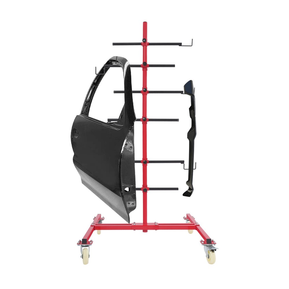 Panel Tree Paint Stand, Panel Holder, Panel Paint Stand with 6 Hooks Auto Repair