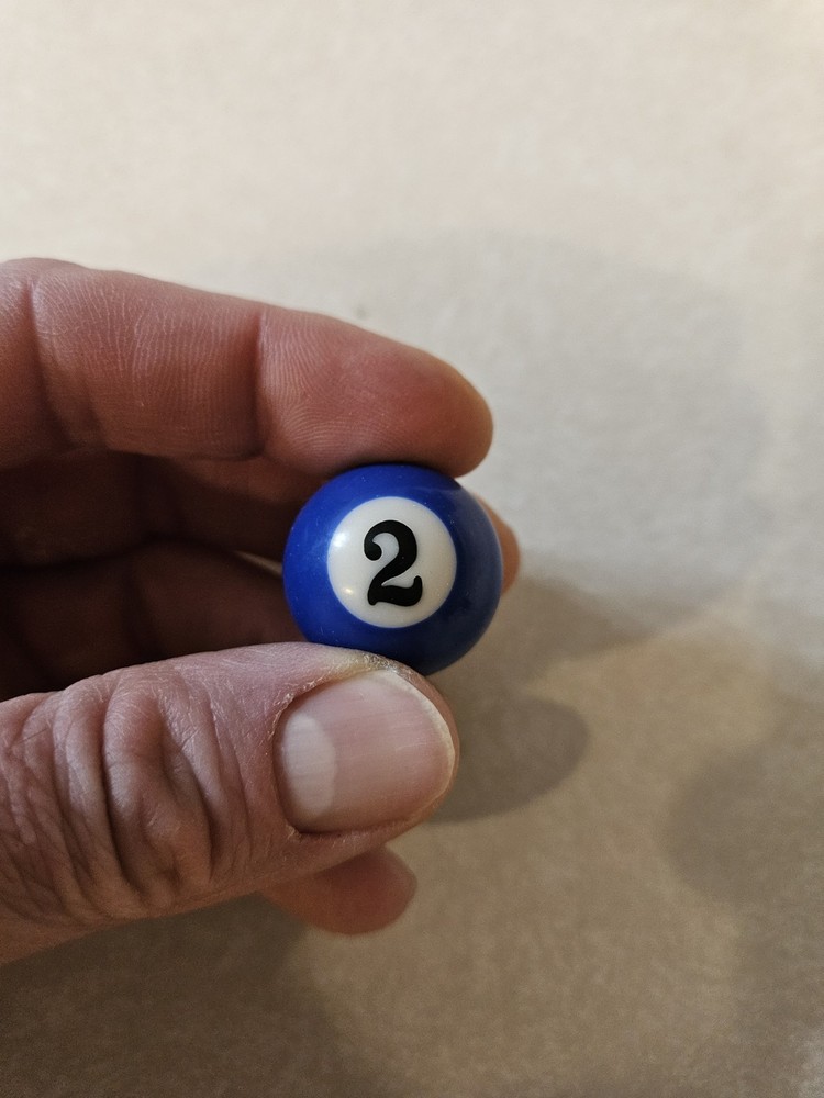 Mini Pool Ball Blue #2 Mini Pool Ball