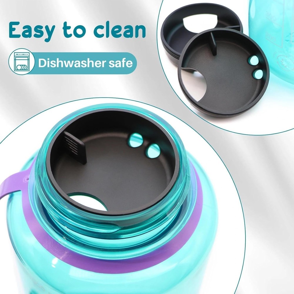 2-Pack Silicone Splashguard for Nalgene, Obsidian Black 2 Pack