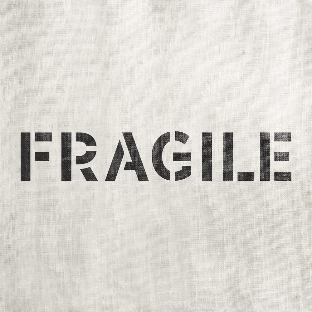 Fragile Word Stencil - Durable & Reusable Mylar Stencils