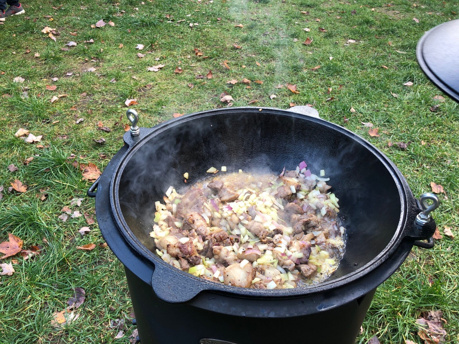 Kazan 100% Cast Iron Authentic Uzbek Cauldron & Oven Uchag Pilaf Plov Lagman Wok