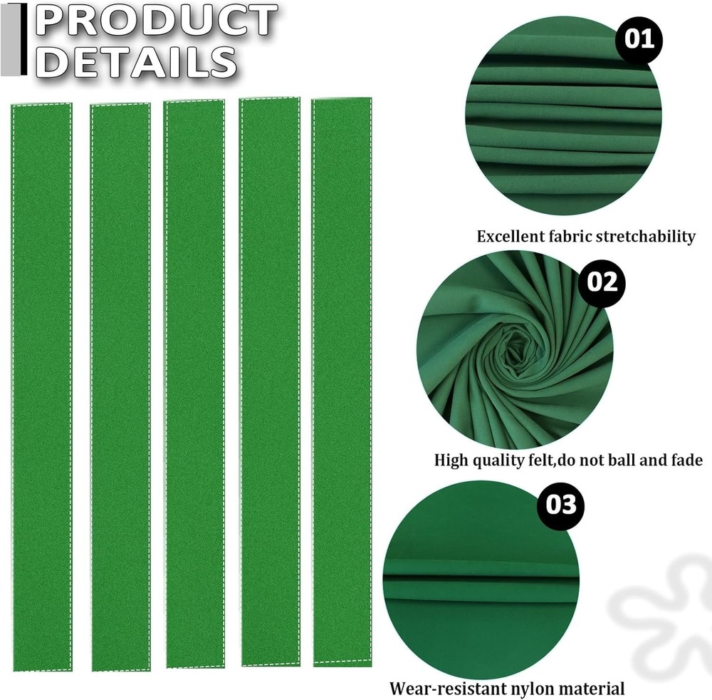 High-Quality Rubber Bumpers Set - Billiard Table Accessories