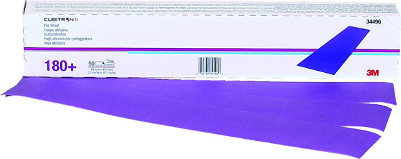 CUBITRON II HOOKIT 180+ GRADE FILE SHEET MMM-34496