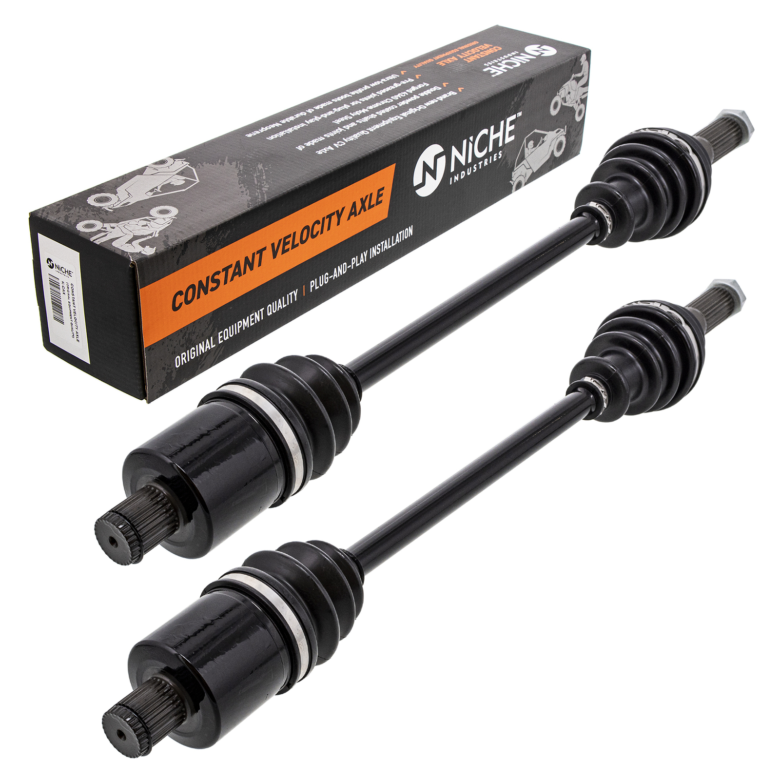 NICHE Rear CV Axle Drive Shaft for Polaris Ranger Crew XP 900 1000 570 2 Pack