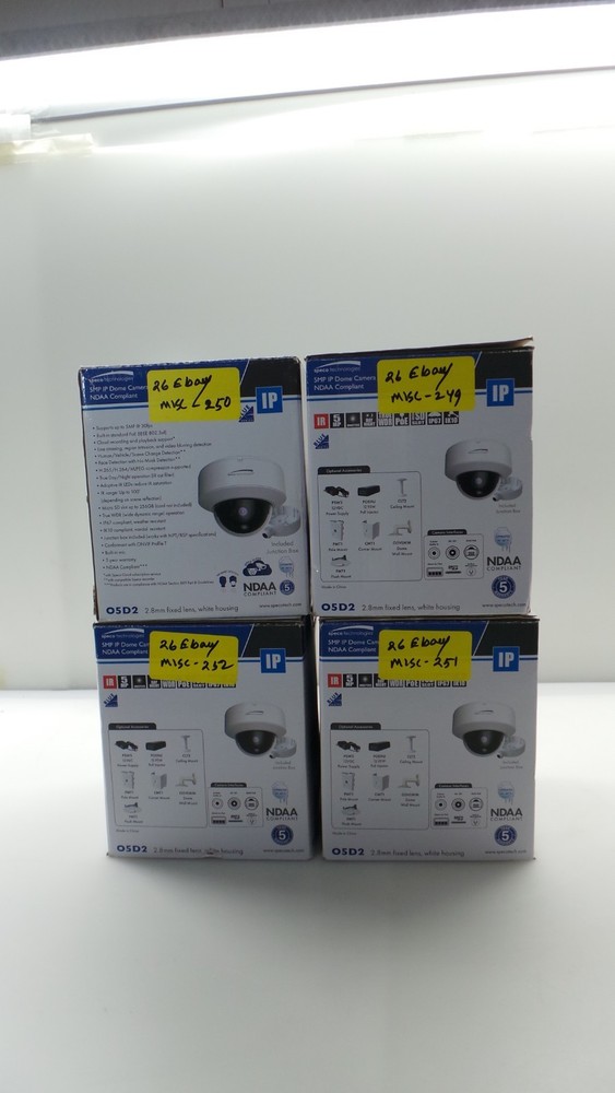 05D2 Speco Technologies 5MP IP Dome Camera - Advanced Analytics, NDAA - Open Box