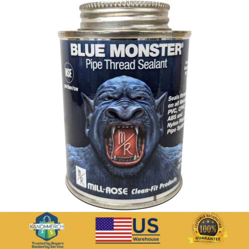 Blue Monster Pipe Thread Sealant Plumbers Putty 4 Oz Sealing