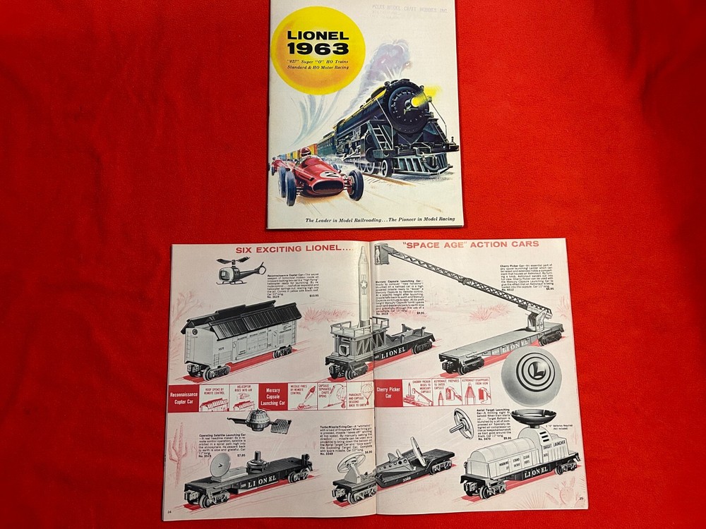 ORIGINAL LIONEL POSTWAR 1963 CONSUMER TRAIN CATALOG IN C8 CONDITION