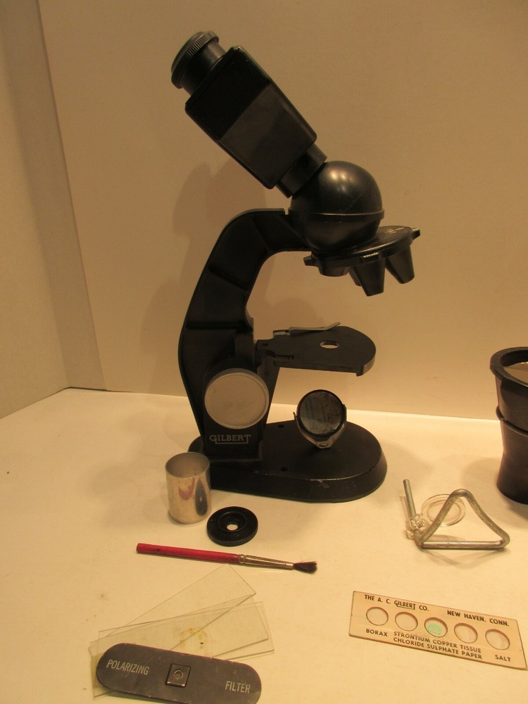 Gilbert 13055 Microscope and Lab Set Not Complete Educational Scientific Chem