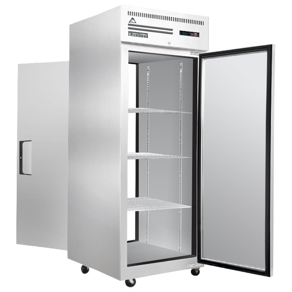 Everest ESPT-1S-1S One Section Pass-Thru Refrigerator w/ 2 Solid Full Doors, ...