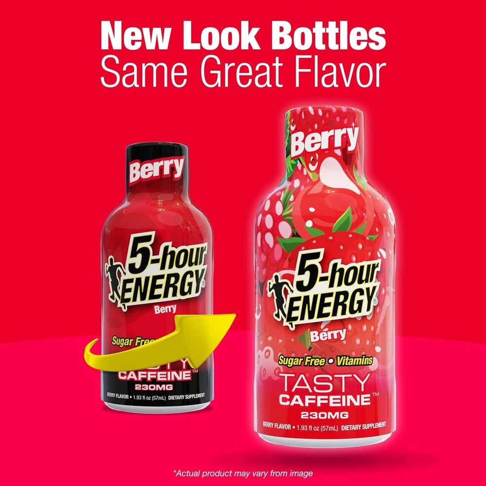 Extra Strength Energy Supplement, Berry Flavor