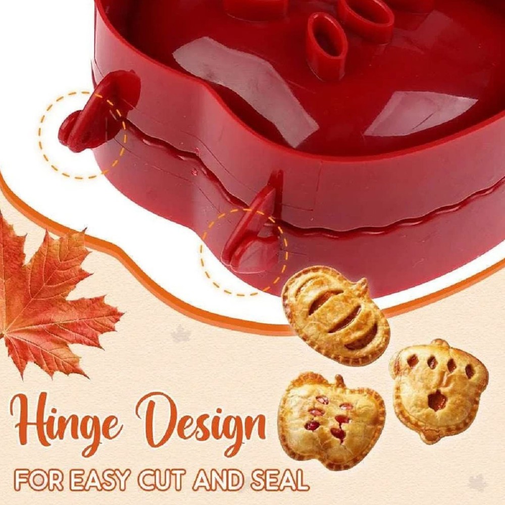 4-3pcs Dough Presser Hand Pie Maker Pumpkin Shaped Fall Mini Pie Press
