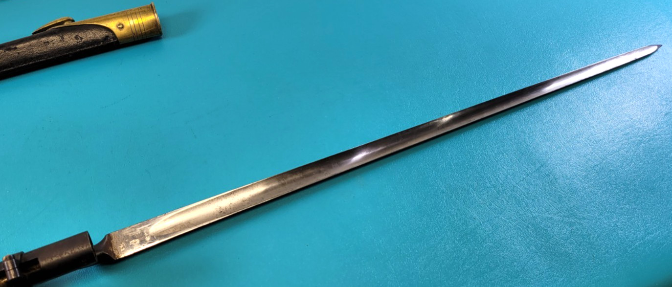 English Pattern 1895 Martini Enfield Socket Bayonet + Scabbard TR876