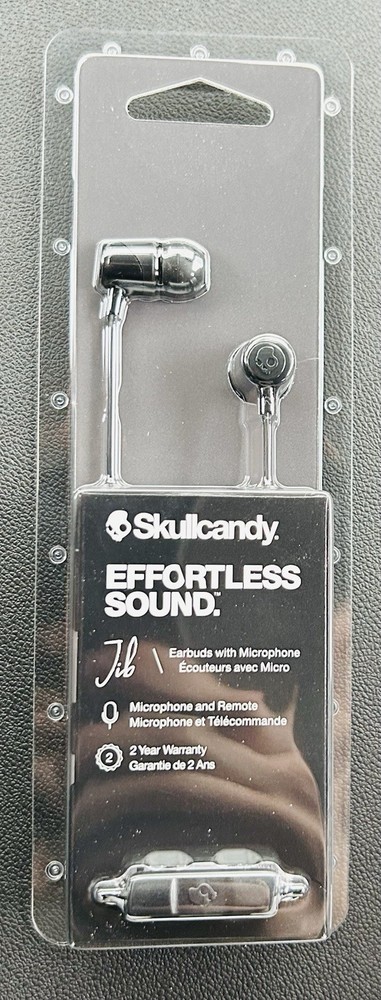 Skullcandy Wired Earbuds With Microphone Black 3.5mm Jack
