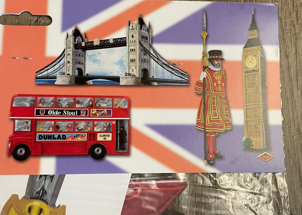 Beistle British Decor Cutouts 4 Die Cuts