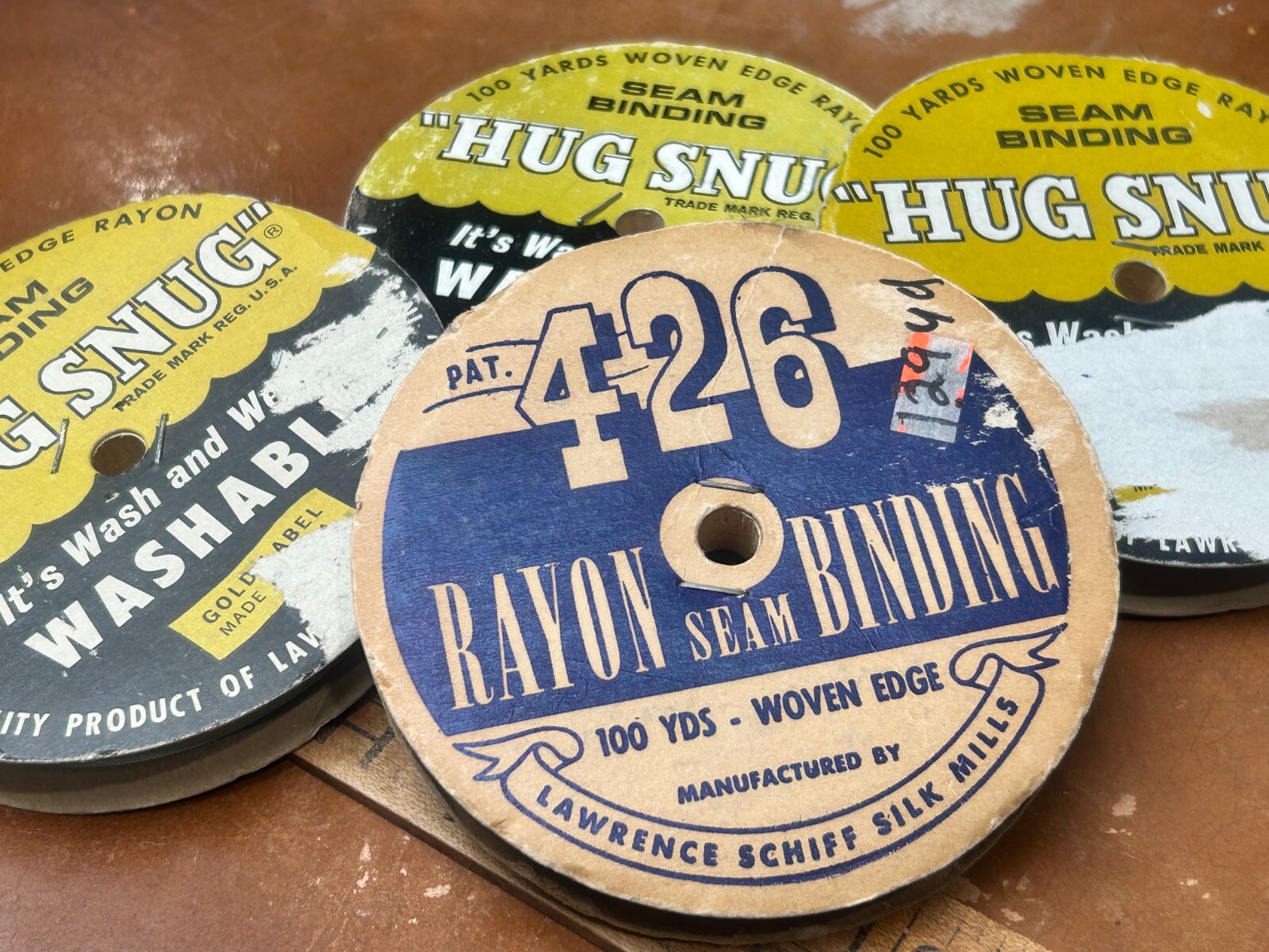 seam binding rayon 1/2" ribbon woven edge 5yds USA assorted