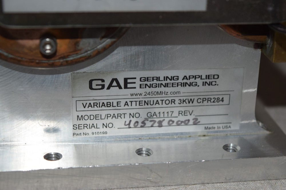 GAE Gerling Applied Engineering GA1117 Variable Attenuator 3KW CPR284