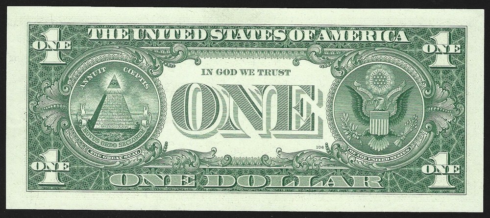 1957 $1 SILVER CERTIFICATE = BIRTH YEAR = 1976**** = GEM UNCIRCULATED