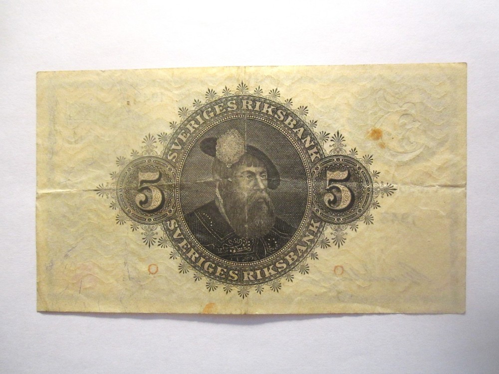 1943 SWEDEN 5 KRONOR
