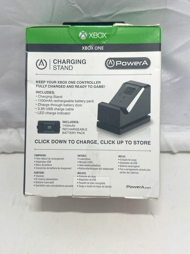 PowerA Xbox One Controller Charging Stand w/ Rechargeable Battery Pack