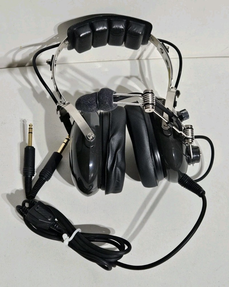 Avcomm AC-200 PNR Pilot Aviation Headset ☆ New / Read ☆