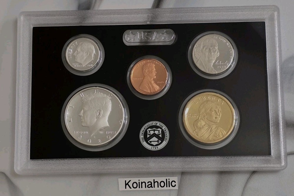 2020 S SILVER Proof Set + RARE W Reverse Proof Nickel, Pulled From Storage